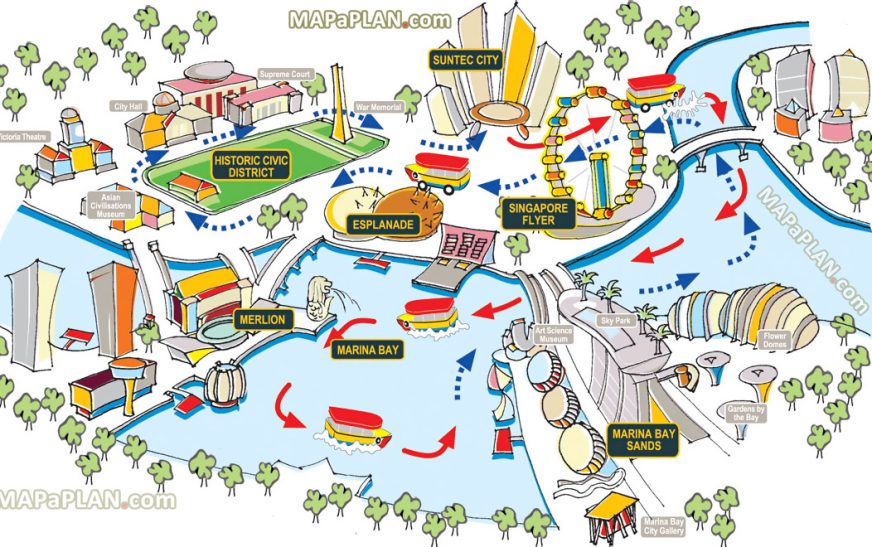 Singapore Tourist Map